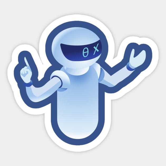 Robot T-shirt Sticker by illustrata